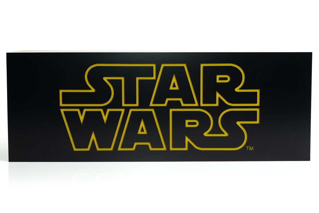 Star Wars Official Logo 17-Inch Light Box | Electric/USB Mood Light